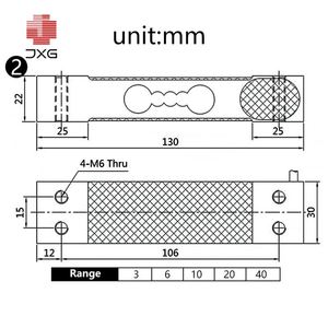 DYX-306 cắt chùm tải di động 50kg 60kg 100kg 200kg 350kg loạt Singles điểm tải di động - Product Image 5