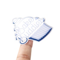 Impresión personalizada PVC vinilo adhesivo impermeable Logo etiqueta luz moda pegatinas 3D cúpula pegatina 3D goteo pegamento troquelado pegatina