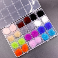 Kit de boîtes à Pom Pom magnétiques pour ongles, 24 grilles, meilleures ventes