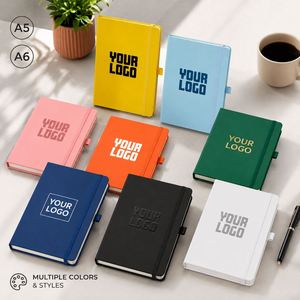 PU Leather Notebook Embossed Logo Custom Cover Business Gift Office Meeting Personal Journal Notebook Custom Pu Leather Notebook - Product Image 1