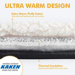 Cama para gatos autocalentable de 24x18 pulgadas, alfombrilla para perros con autocalentamiento, cubierta extraíble inferior antideslizante, almohadilla térmica lavable para mascotas para interiores - Product Image 5
