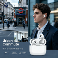 Écouteurs sans fil semi intra-auriculaires TWS BT6.0, appels HD, capteur tactile, assistant vocal, charge sans fil