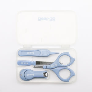 Juego de manicura 4 en 1 para el cuidado de las uñas del bebé incluye cortaúñas, tijera, pinza para la <span class=keywords><strong>nariz</strong></span>, muestra gratis, recortador de uñas infantil - Product Image 4