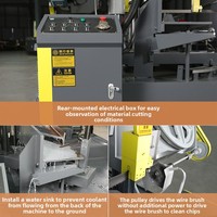 Machine de sciage d'angle de fil de feu personnalisée à 60 degrés hydraulique semi-automatique tête haute-basse moteur à bande de coupe de métal à 45 degrés