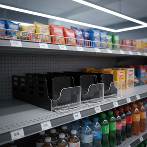 Divisores de estantería deslizantes metálicos con resorte para exhibición al por mayor - Product Image 4