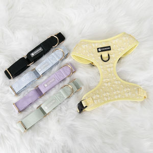 Nieuwe Aankomst Luxe Fluwelen Keper <span class=keywords><strong>Martingale</strong></span> Hondenhalsband Zonder Slip Verstelbare Trainingsriem Kraag Set - Product Image 2