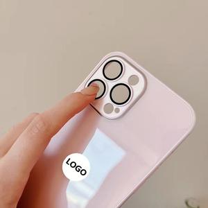 Silicone 9d <span class=keywords><strong>verre</strong></span> couvertures arrière lentille Film de protection nouvelle <span class=keywords><strong>coque</strong></span> pour <span class=keywords><strong>Iphone</strong></span> <span class=keywords><strong>11</strong></span> 12 13 14 15 Pro Max coques de téléphone de luxe - Product Image 5