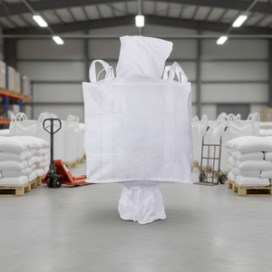 Dubbele-tuit FIBC's TON zakken met vul- en ontlaadpoorten, nieuw PP voor efficiënte bulklogistiek - Product Image 1