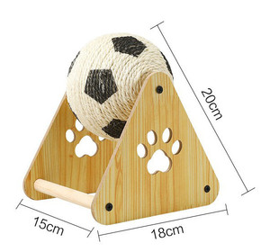 Juguete interactivo para gatos, bola rascadora de cuerda de cáñamo con sisal, diseño de autojuego, protege los muebles, ideal para gatos de interior/ - Product Image 4