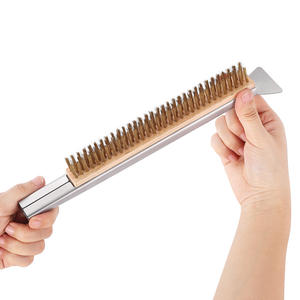 Juego de Utensilios para <span class=keywords><strong>Pizza</strong></span> Desechables de Metal con Pala de Madera y Cepillo de Limpieza con Logotipo Personalizado para Hornear en la Cocina - Product Image 2