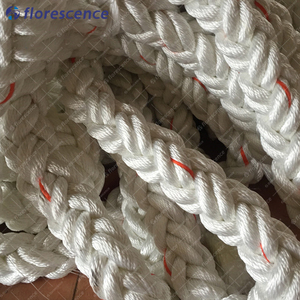 Corde marine multifilament en nylon <span class=keywords><strong>polyamide</strong></span> <span class=keywords><strong>8</strong></span> brins blanche imperméable à l'eau personnalisée pour l'amarrage de remorquage de bateau de navire général - Product Image 2