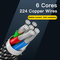 Cable de Carga Rápida y Datos Tipo-C de 100W PD, 5A, con Trenzado de Nailon, 1M/2M, para Teléfonos Móviles, Laptops, Relojes y Computadoras