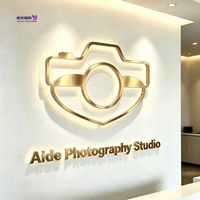 Lettres en acier inoxydable rétroéclairées par LED personnalisées de luxe, enseigne lumineuse Halo Lit, enseigne murale personnalisée avec logo de marque pour salon de beauté et de coiffure