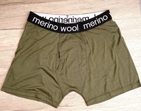 Boxer mérinos de qualité supérieure pour homme, sous-vêtements mi-hauts, tissu tricoté respirant, slip et boxer de qualité supérieure