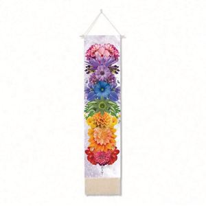 Tapiz de Pared con Diseño de Mandala Chakra, Impresión Personalizada, Arte Decorativo de Pared en Algodón y Lino, Bandera Decorativa - Product Image 6