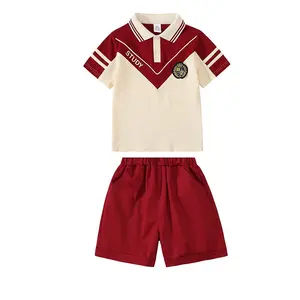 Fashionable badminton sports wear set of summer children clothes,spot supply of school uniforms and kindergarten uniform designs