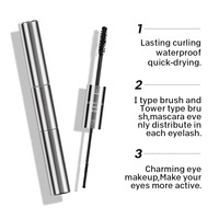 Nouveau mascara sans cruauté aux animaux de marque privée rehausseur de cils végétalien imperméable à l'eau longue durée