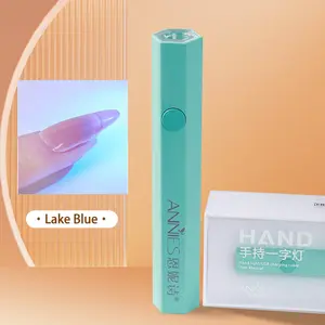 Lampe portatile personalizzato UV Led Pour Nails Art Semi Cured Gel Nail Sticker lampada UV Single Cure Led Lamp Nail