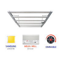 Lampes de culture Spider étanches Samsung avec la meilleure qualité 600w/800w/1000w Barre de lumière de culture LED Spectre complet pour plantes d'intérieur