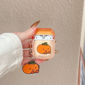เคสหูฟังไร้สายลายผลไม้ สำหรับ AirPods 4 และ Apple รุ่น 2/3  Pro 2 พร้อมจี้การ์ตูนน่ารัก - Product Image 4