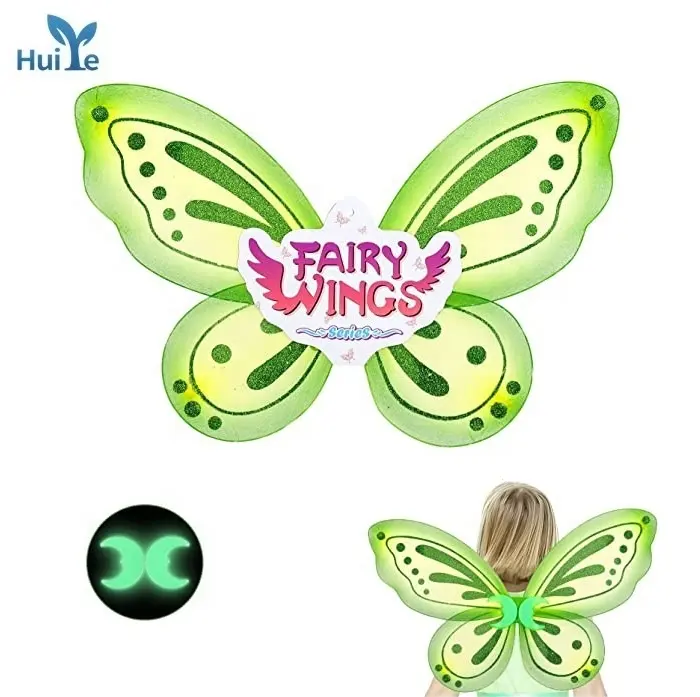 Huiye hadas mariposa alas para niños traje de los niños de 3-8 niño alas de mariposa del Cabo y Arco Iris Tutu vestido de fiesta de Halloween