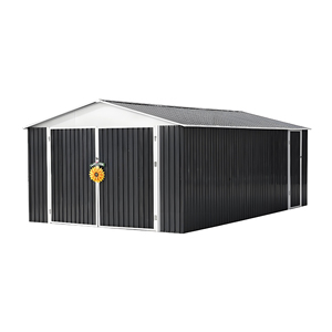 Le hangar <span class=keywords><strong>de</strong></span> <span class=keywords><strong>jardin</strong></span> <span class=keywords><strong>en</strong></span> acier peut servir <span class=keywords><strong>de</strong></span> garage pour ranger les outils, offrant une protection contre le vent et la pluie. - Product Image 1