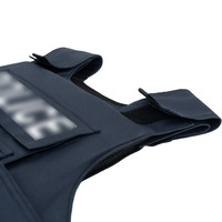 Rompi Gilet biru tua kualitas tinggi dengan fitur penjaga keamanan portabel desain ransel bahan poliester tahan air