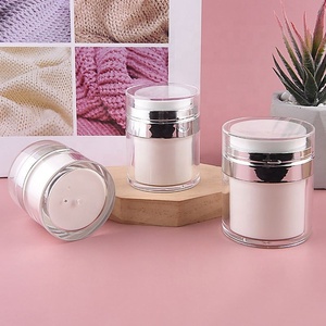 Acrylic Manufacturers Sell 15ml, 50ml, and 100ml Recyclable <b>Sunscreen</b> Isolation Cream Vacuum Cream Jars - Product Image 3