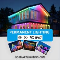 Lumières extérieures permanentes rondes DC24V 4" 6" 9" 12" avec espacement IP67 RGBWIC, lumières ponctuelles LED de 30 mm
