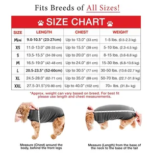 畅销冬季纯色经典现代环保涤纶生理背心狗狗术后护理泰迪金毛犬 - Product Image 2