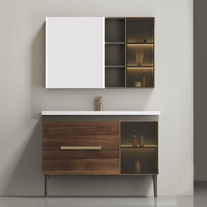 <strong>Retro</strong> <strong>Style</strong> High Performance Chinese Made <strong>Bathroom</strong> Vanity Cabinet with Sink Wall Mounted Low Price and High Quality - Product Image 1