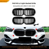 Calandre avant à LED lumineuse pour BMW X1 2020-2022 F48 F49 LCI, calandre de pare-chocs lumineuse avec faisceau de câblage