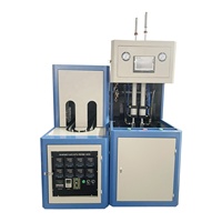 Taizhou 2 cavidad pet semi automática de la máquina de moldeo por soplado precio para 3L pet botella de aceite de botella de plástico de la máquina de soplado de
