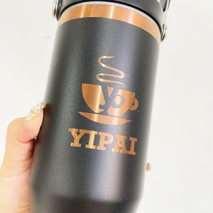 Best Value Gifts 30oz Flip Straw Stainless Steel Gold Copper Coated Tumblers Double Walled Water Bottle for Laser Engraving - Product Image 3