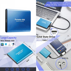SSD portable S7 1 To, disque SSD externe, vitesses jusqu'à 600 Mo/s, USB 3.2 Gen 2, stockage fiable pour les jeux et les étudiants, SSD 1 To - Product Image 2