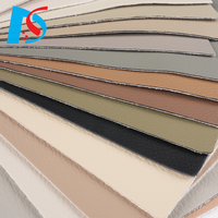 Revêtement en similicuir pour la décoration intérieure, tissu PU solide, marron, disponible en plusieurs couleurs