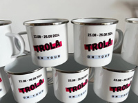 12oz motif créatif inoxydable Camping émail tasse extérieur camping-car café tasse à thé pour bière lait thé et café 350ml capacité