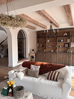 Poutre de plafond en faux bois moderne, étanche, pour usage intérieur et extérieur, structure architecturale décorative, échantillon de style patrimonial