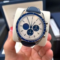 Montre automatique mécanique de luxe unisexe personnalisée en acier inoxydable avec saphir et moissanite, 41 mm, bracelet 20 mm, haute qualité, puissance élevée