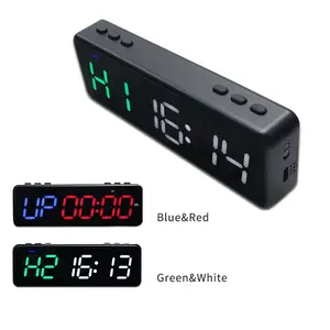 Ganxin 2021 Top Selling Gym Equipments Digital Timer Switch programmable LED Fitness Timer for Sports Wall Clocks Unique Timer