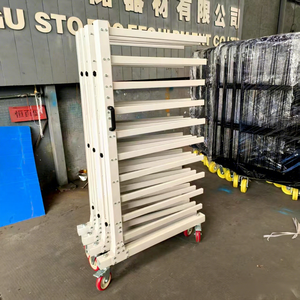 Chariot de rangement pliable en acier allié robuste sur mesure, système de rayonnage à quatre roues - Product Image 5