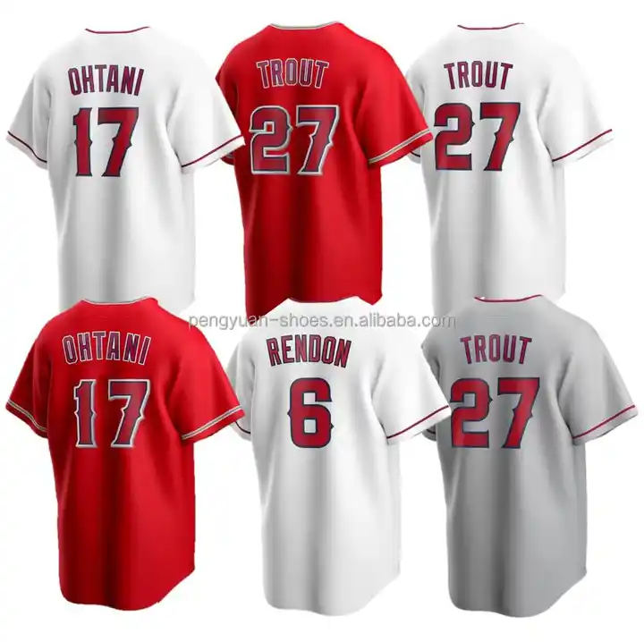 mike trout jersey red