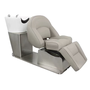 Chaise de shampooing de spa professionnelle, électrique, réglable, en cuir noir, pour salon de coiffure, mobilier de salon - Product Image 2