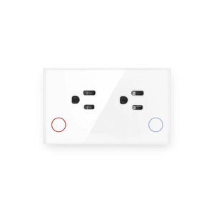 Soket pintar tipe Uk Universal, soket dinding pintar Zigbee dengan Usb, Remote Control rumah pintar - Product Image 3