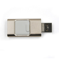 Clés USB compatibles iPhone/iOS/Apple/iPad/Android et PC 128 Go 3-en-1 OTG Jump Drive 3.0 Clé USB