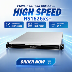 Serveur NAS Synology RS1626xs+ 4 baies 1U RackStation, stockage d'entreprise Intel Xeon D 1726 - Product Image 1
