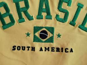Camisetas Personalizadas de Alta Calidad para <span class=keywords><strong>Mujer</strong></span>, Diseño Brasileño Y2K, <span class=keywords><strong>Camiseta</strong></span> con Bordado de la Bandera de <span class=keywords><strong>Brasil</strong></span>, Top Corto, Camisetas de Manga Corta Raglán - Product Image 3
