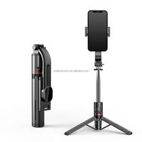 Özel Toptan Telefon Tutucu Selfie Çubuğu Tripod 900mm Uzatılabilir 360 Derece Döndürülebilir Uzaktan Kumandalı Deklanşörlü Konferans Vlog Çekimleri İçin