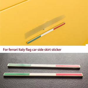 Insignia de la <span class=keywords><strong>bandera</strong></span> de Italia para <span class=keywords><strong>Ferrari</strong></span> Italia Logotipo de la falda lateral y logotipo de la puerta trasera Etiqueta engomada del coche OEM 84706300 84706300 - Product Image 6