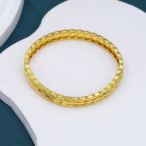 Brazalete Abierto Personalizable Jxx, Chapado en Oro de 24K, de Latón, para Mujer, Venta al Por Mayor, Ideal para Regalo - Product Image 3